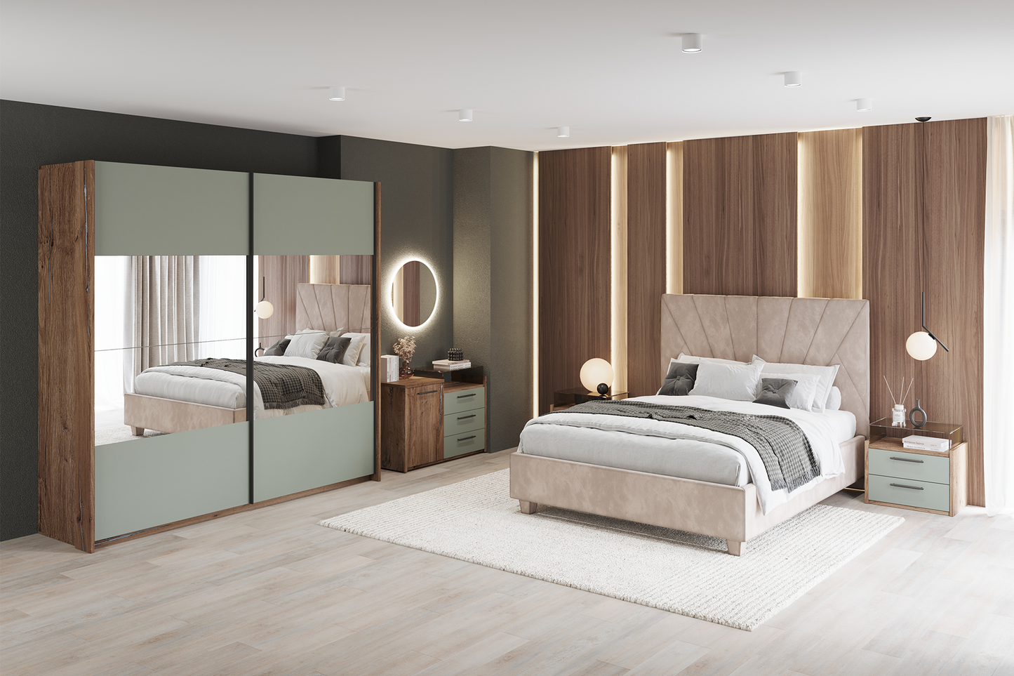 Dormitor Zeppelin cu pat City - Main Image