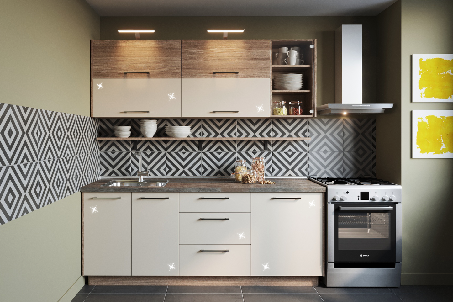 Kit Bucătărie Domino L204 - Main Image