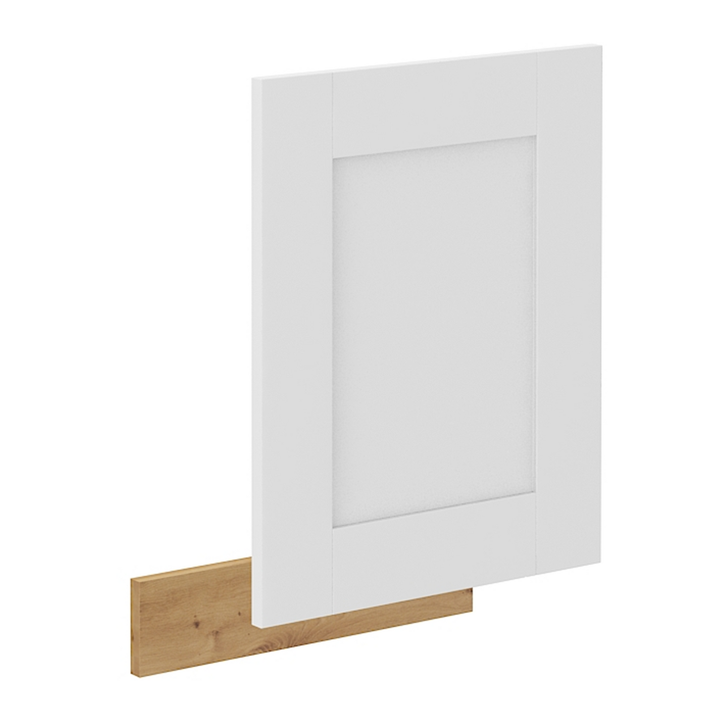 Uşă pentru maşină de spălat vase, albă/stejar artizan, LULA ZM 570x446