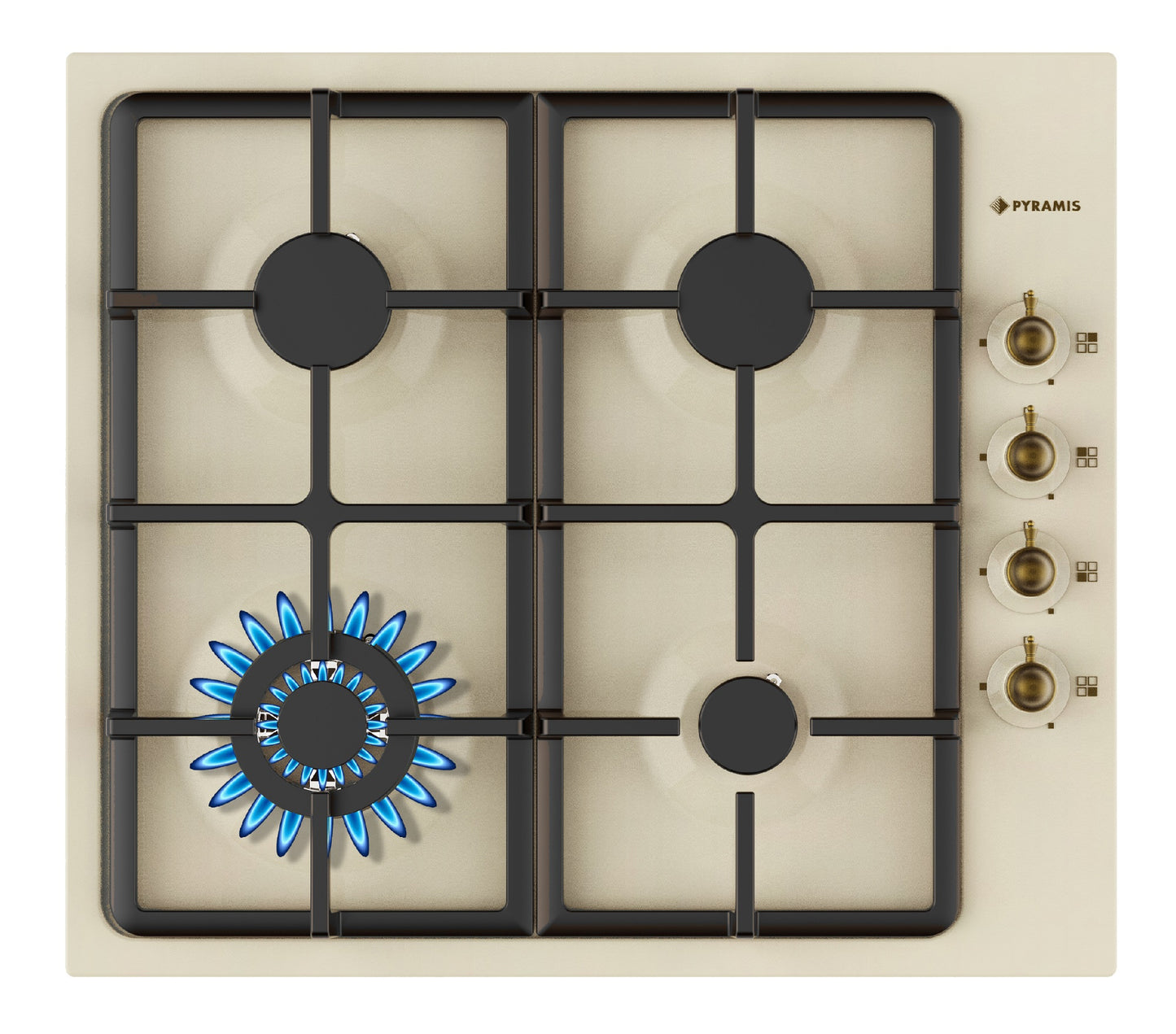Plita gaz Pyramis 60KF 870 Rustic Ivory
