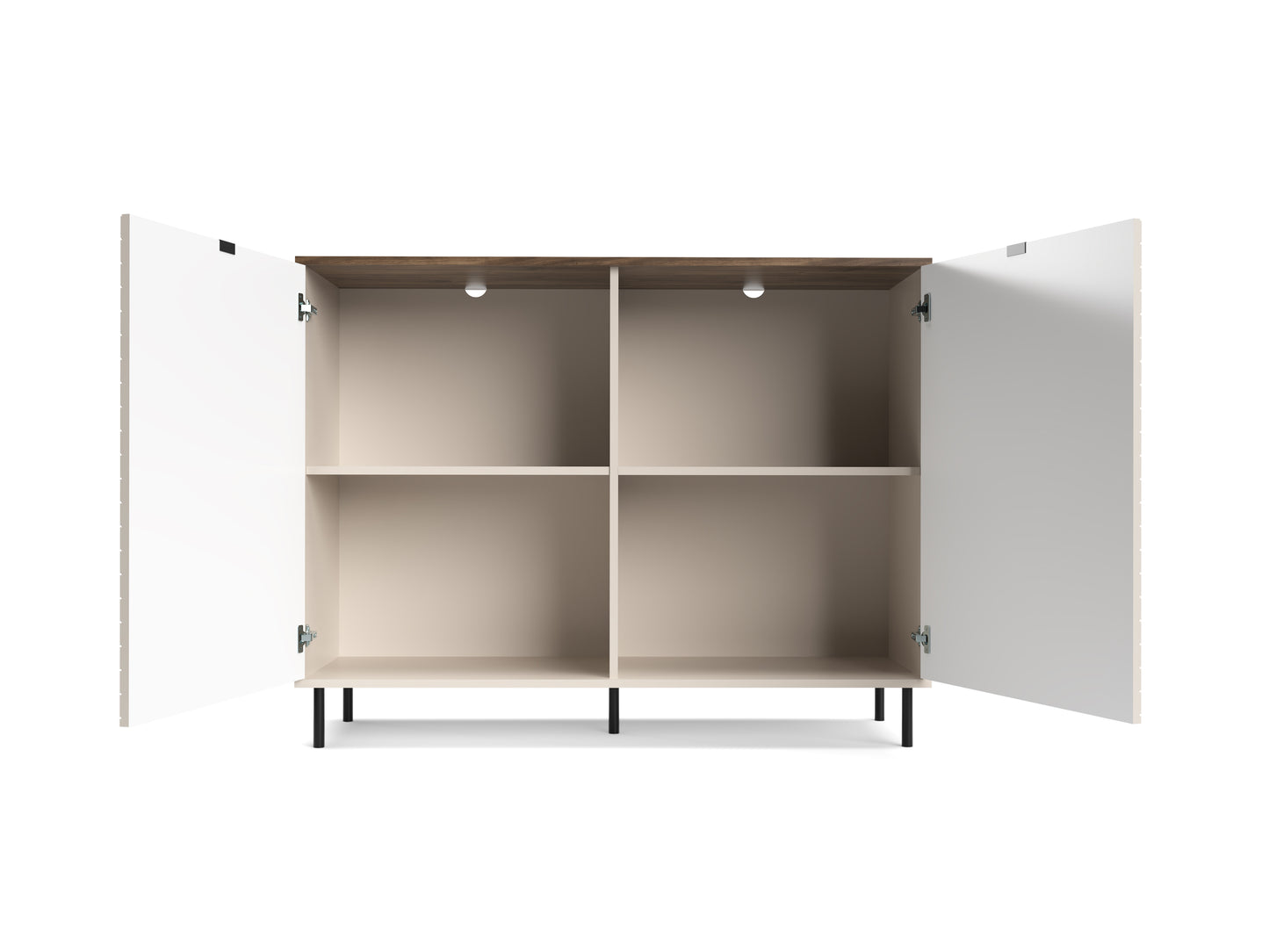 MIRAGE Comoda 2D, casmir/ stejar castelo, 123.4 x 40 x 95.4 cm
