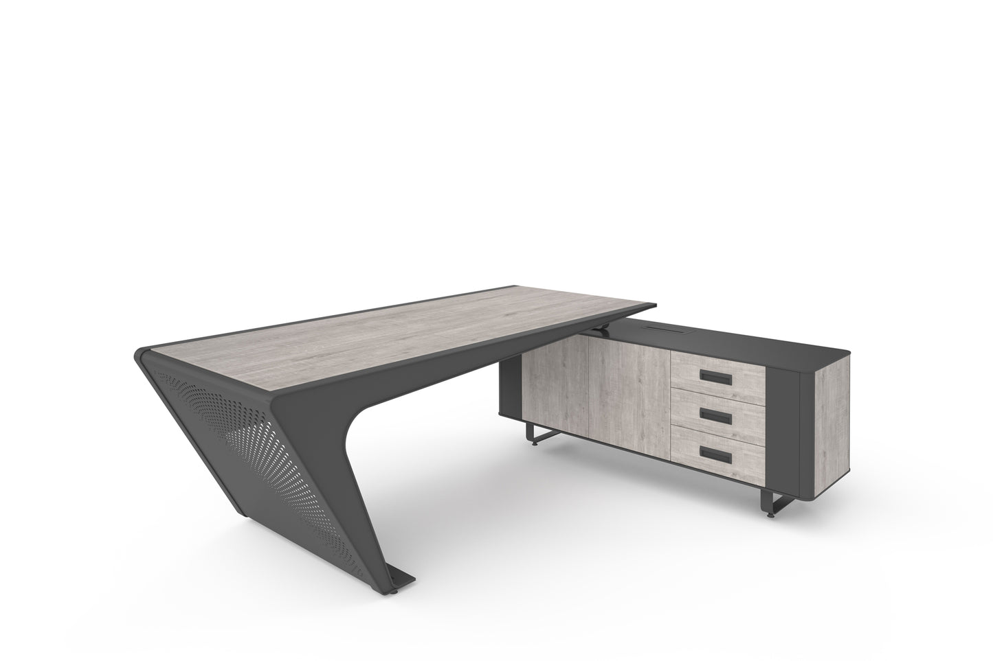 Birou directorial și etajeră Ares - Gallery Image 1