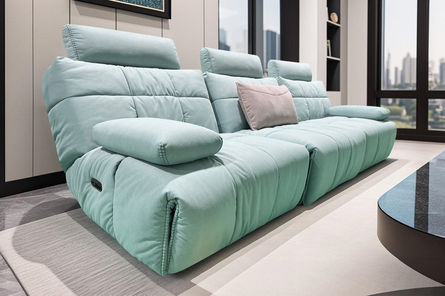 Canapea modulară Granada cu reclinere electrice - Main Image