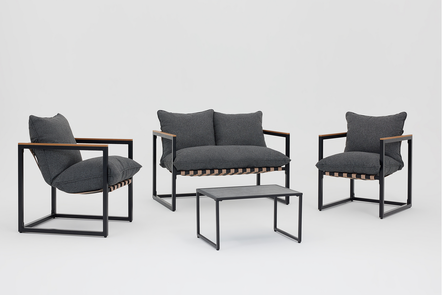 Set mobilier grădină/terasă IBIZA PLUS 4 piese - Gallery Image 3