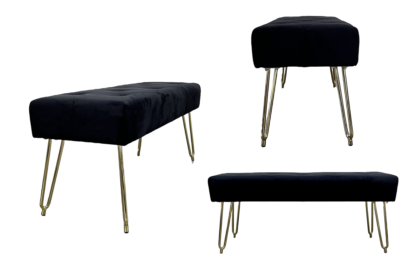 Băncuță Glamour velvet - Gallery Image 5