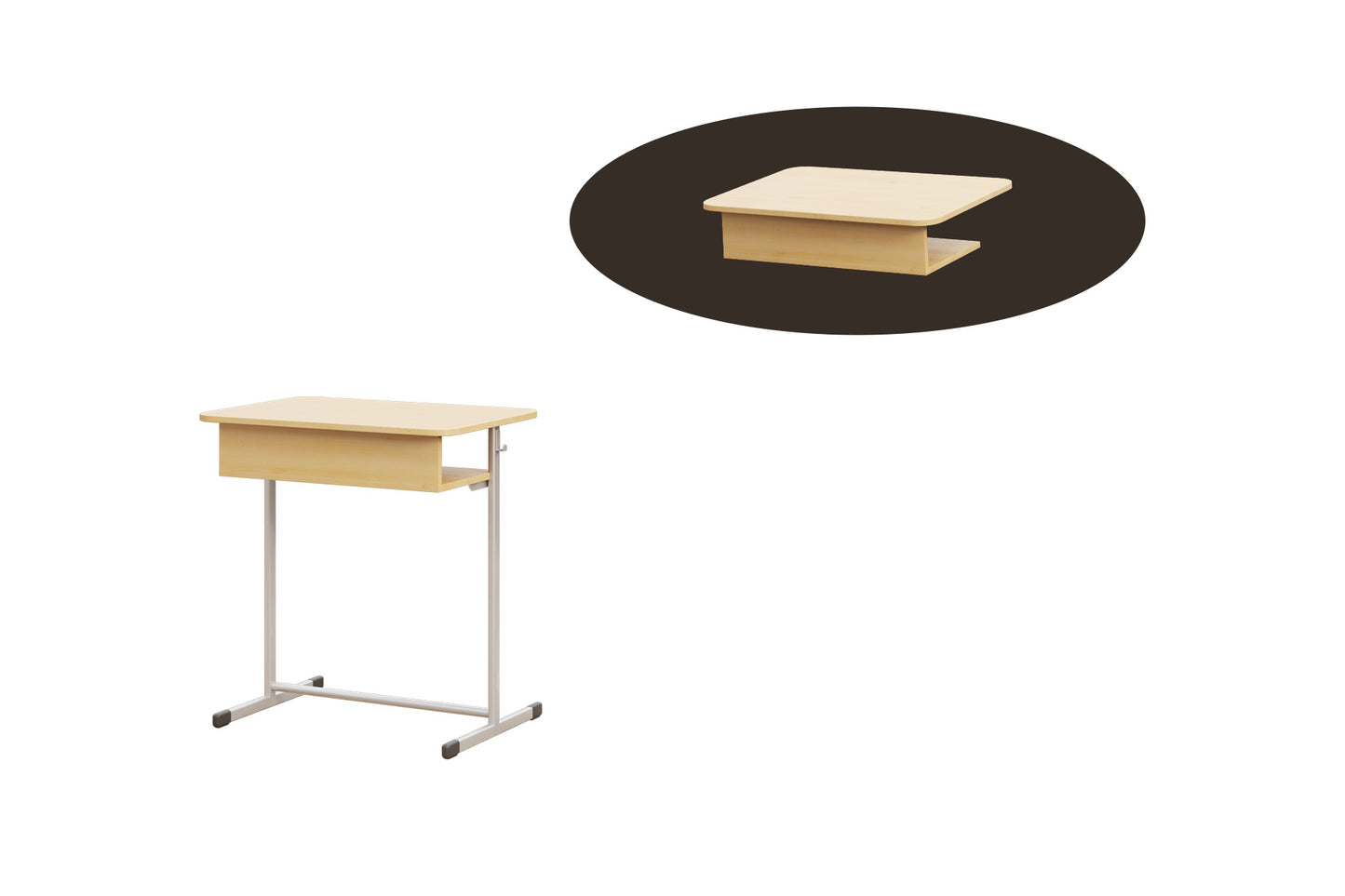 Bancă școlară 1 persoană - Gallery Image 1