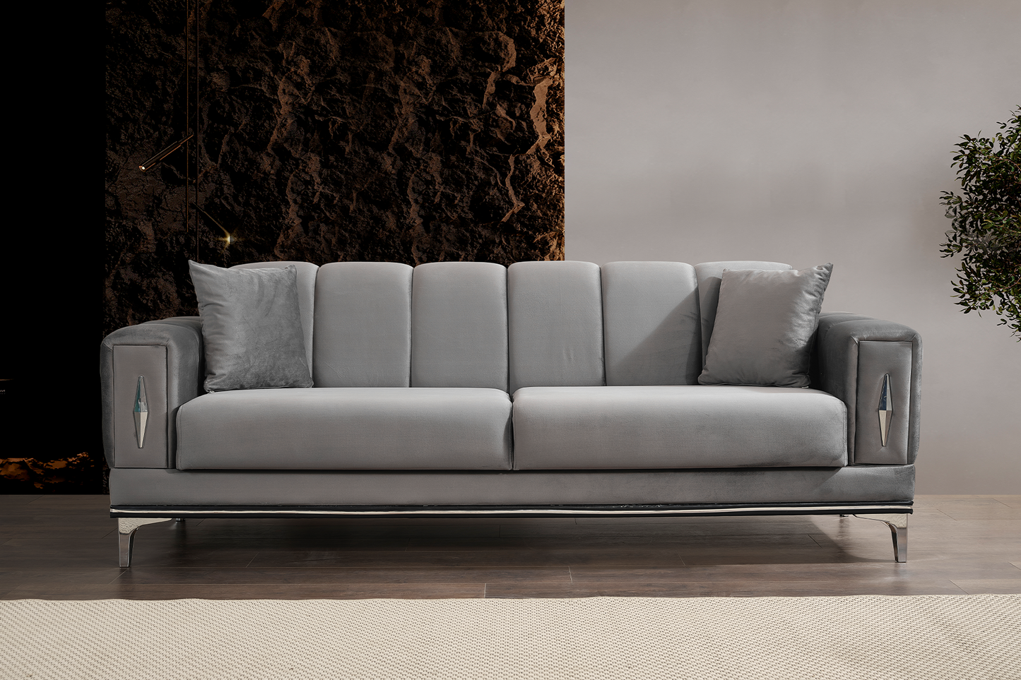 Canapea extensibilă Almond cu ladă pentru depozitare (click – clack) - Gallery Image 3