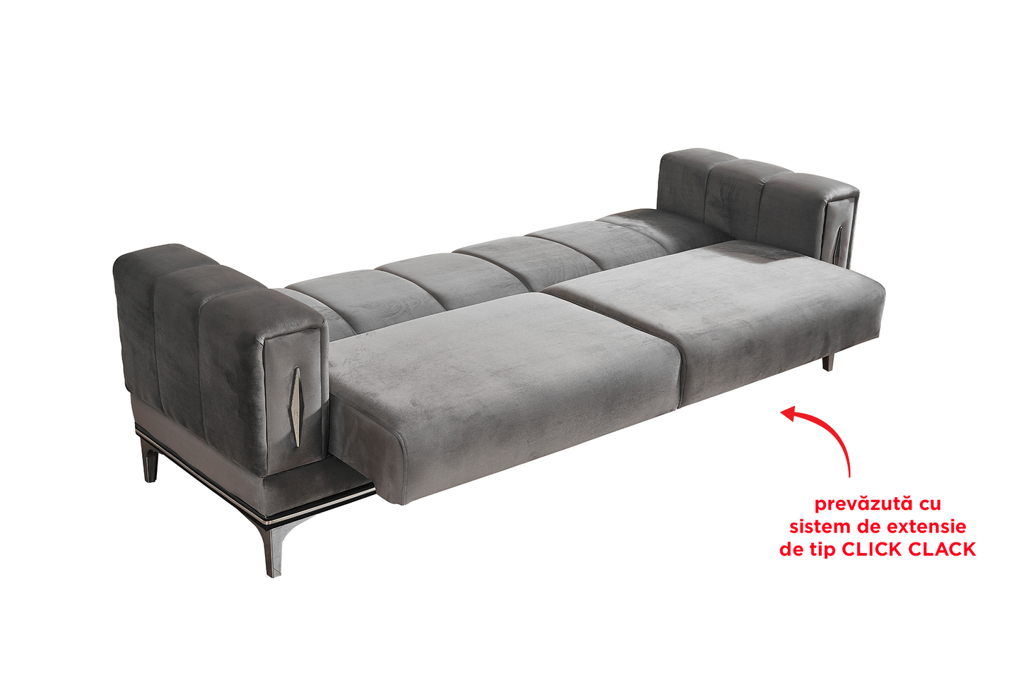 Canapea extensibilă Almond cu ladă pentru depozitare (click – clack) - Gallery Image 4