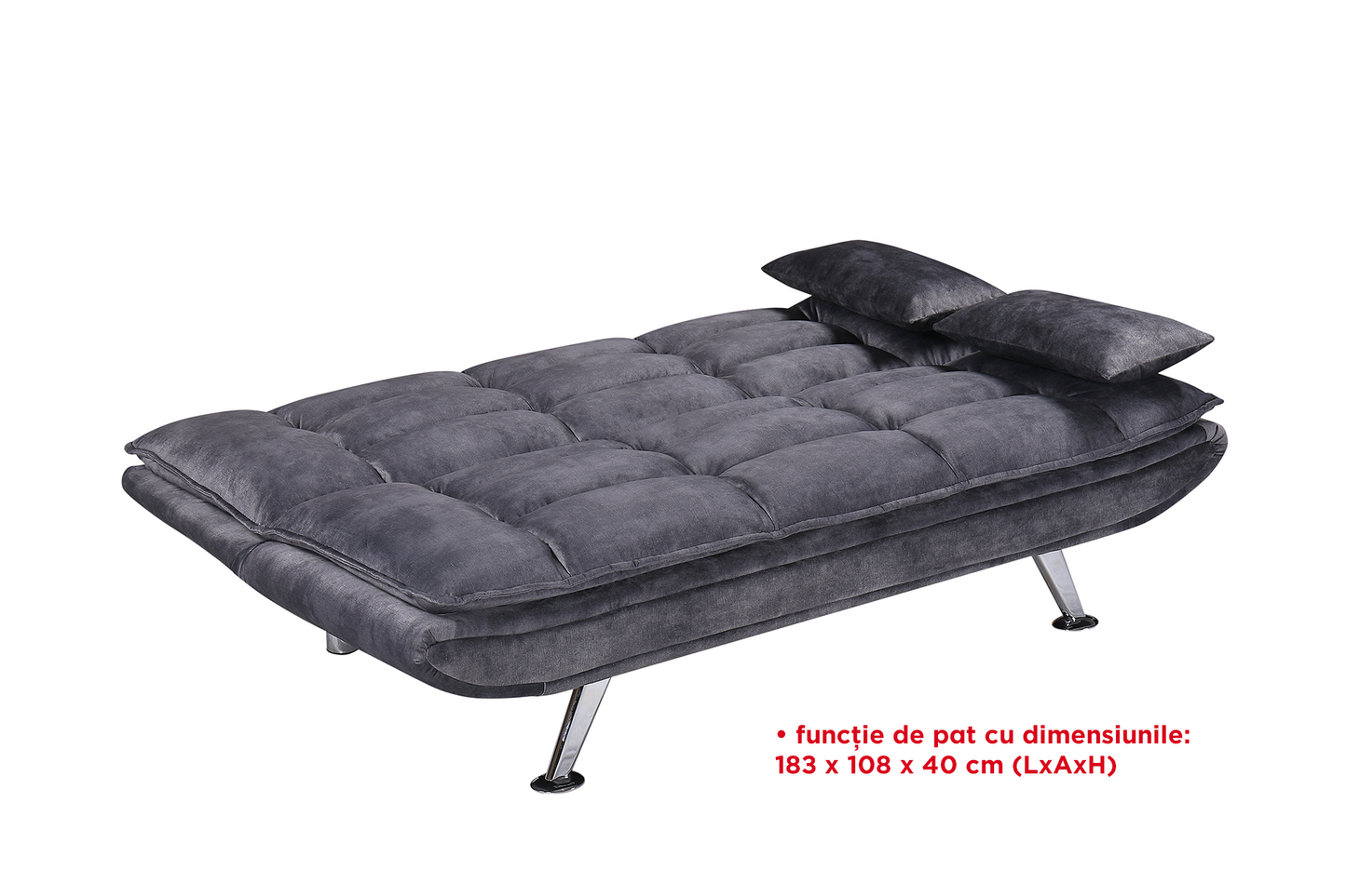 Canapea extensibilă Chic 2 locuri (rabatabilă, click-clack) - Gallery Image 4