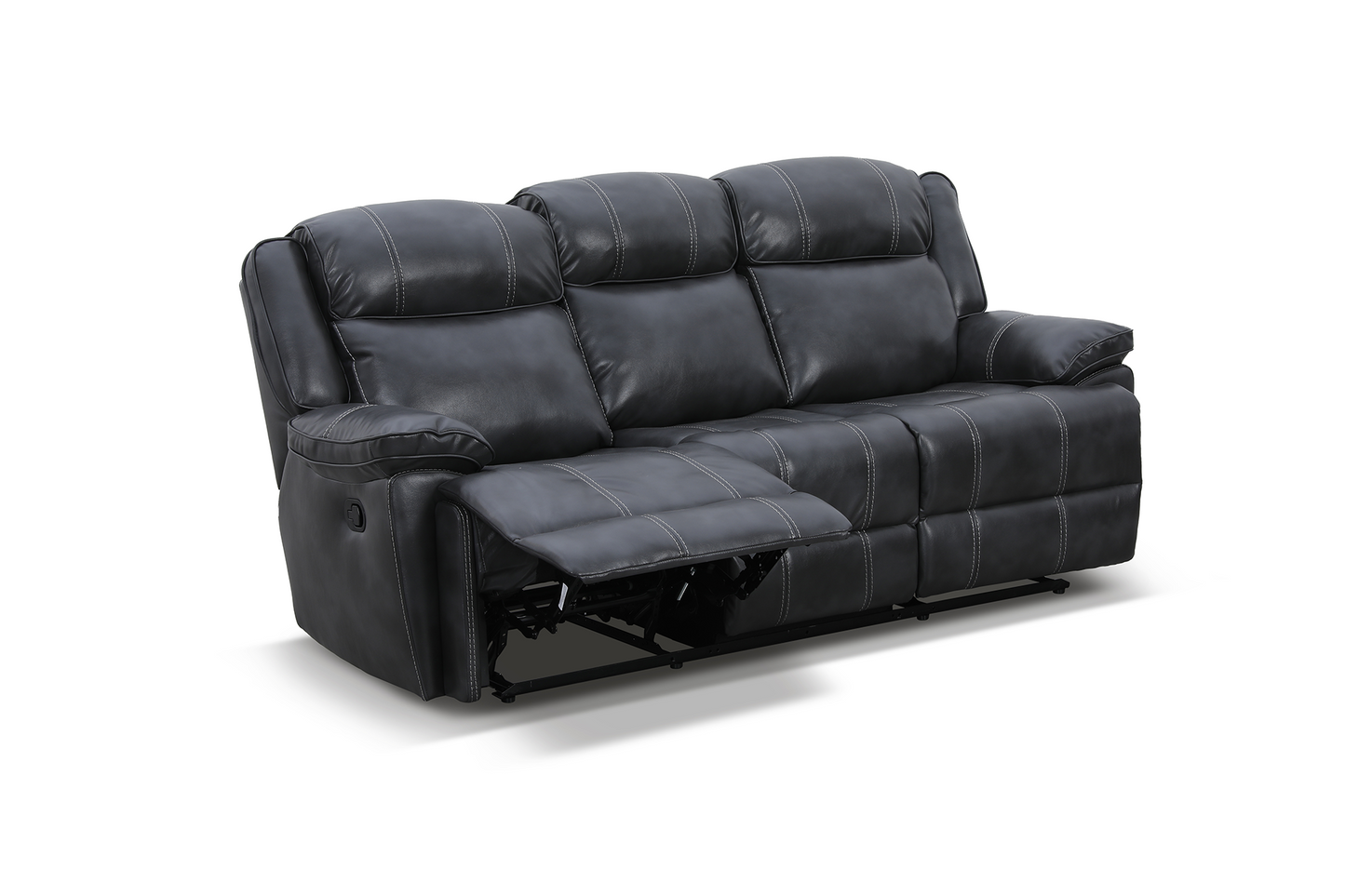 Canapea piele naturală Imperial 3 locuri cu 2 reclinere - Gallery Image 1