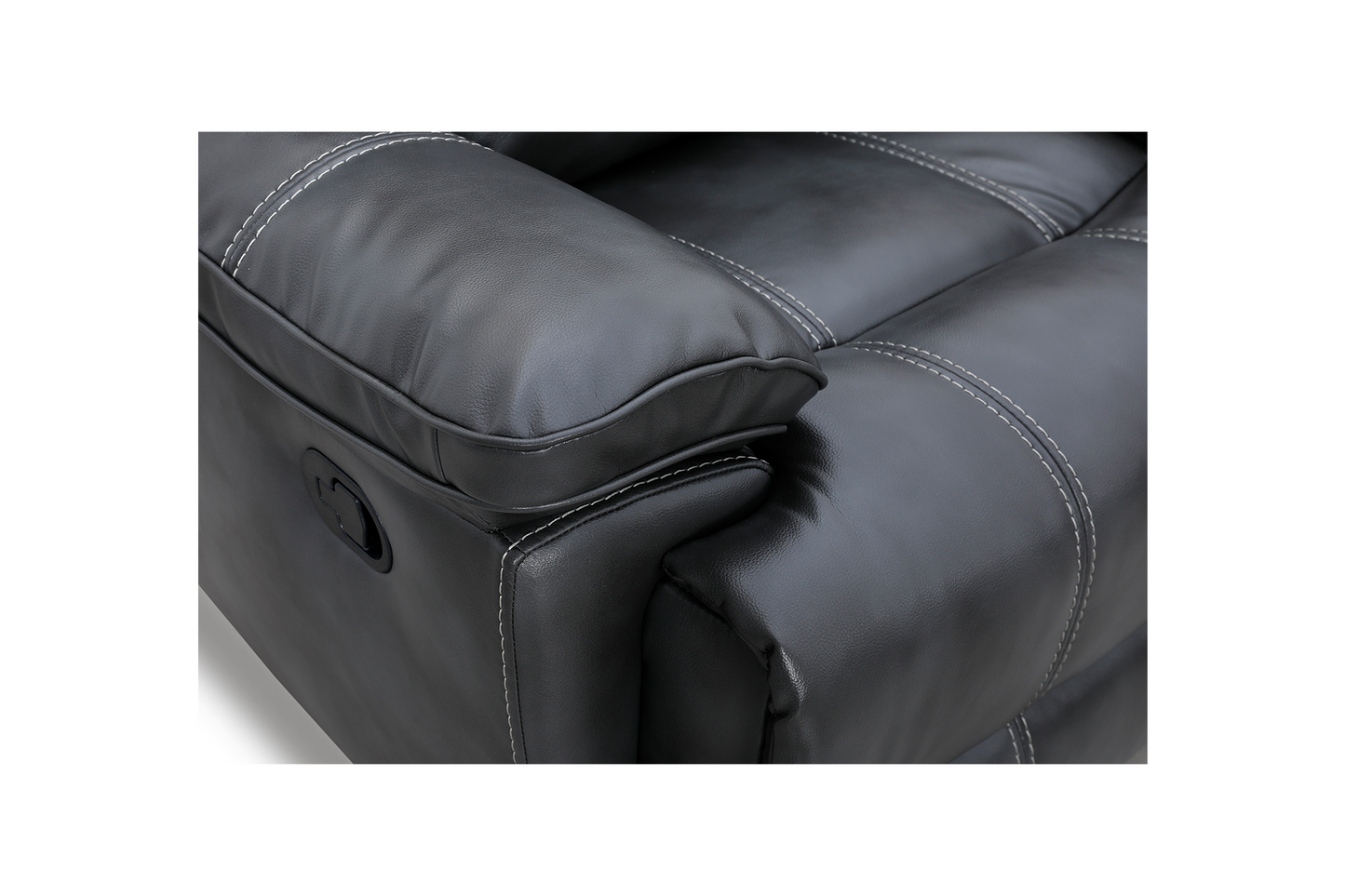 Canapea piele naturală Imperial 3 locuri cu 2 reclinere - Gallery Image 6