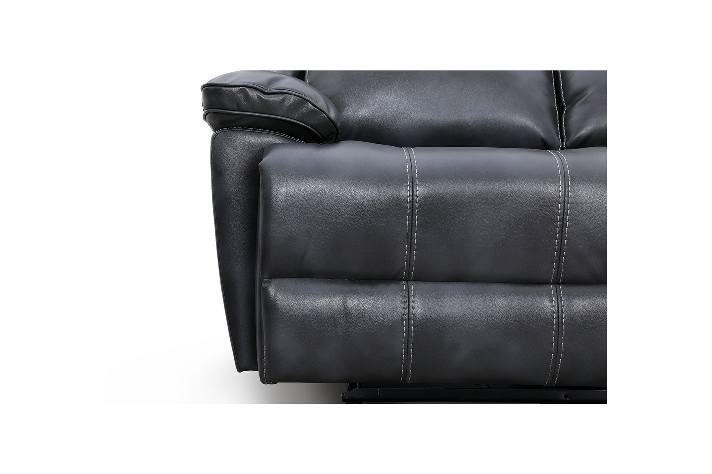 Canapea piele naturală Imperial 3 locuri cu 2 reclinere - Gallery Image 7