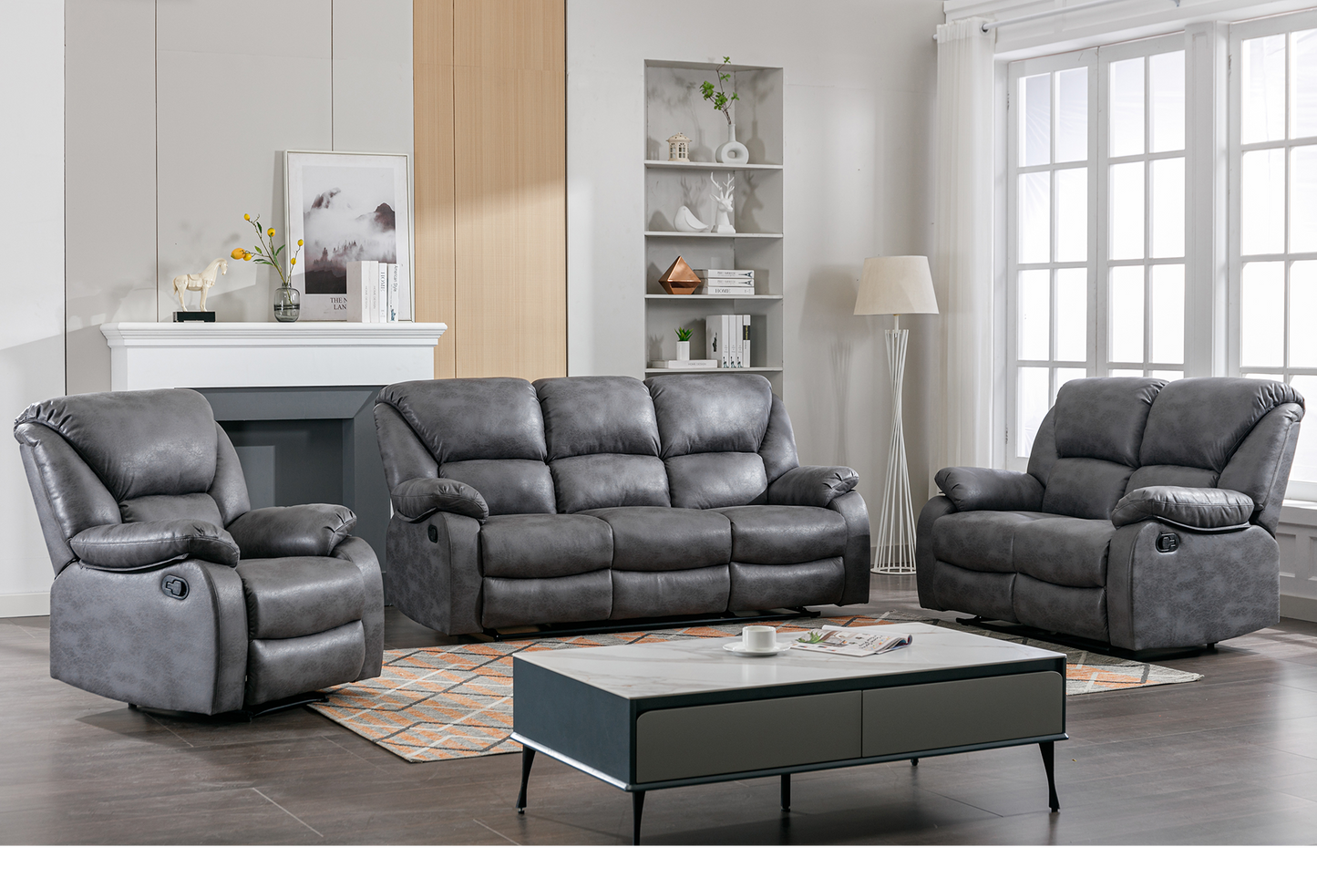 Canapea Barcelona 2 locuri cu 2 reclinere - Main Image