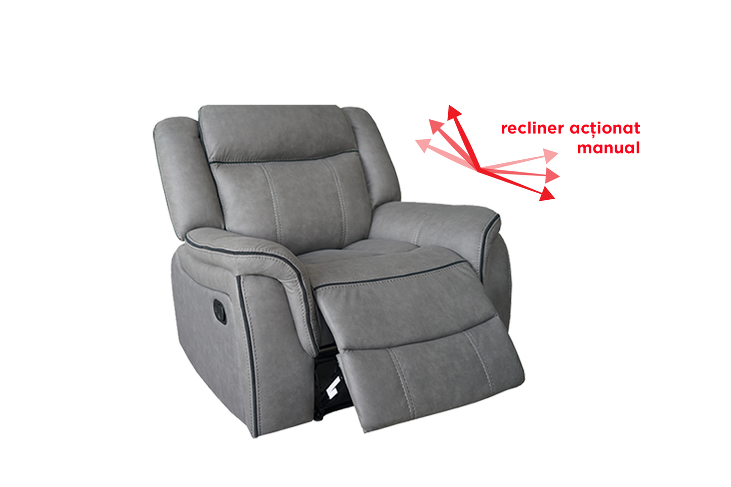 Fotoliu Dover cu recliner - Gallery Image 2