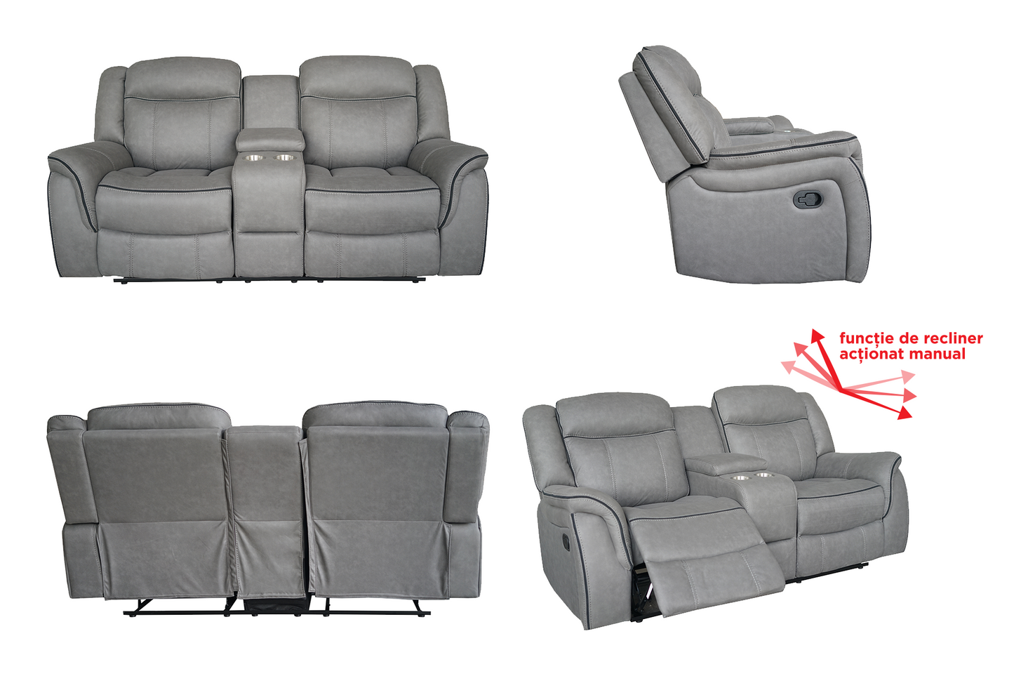 Canapele cu reclinere Dover - Gallery Image 3