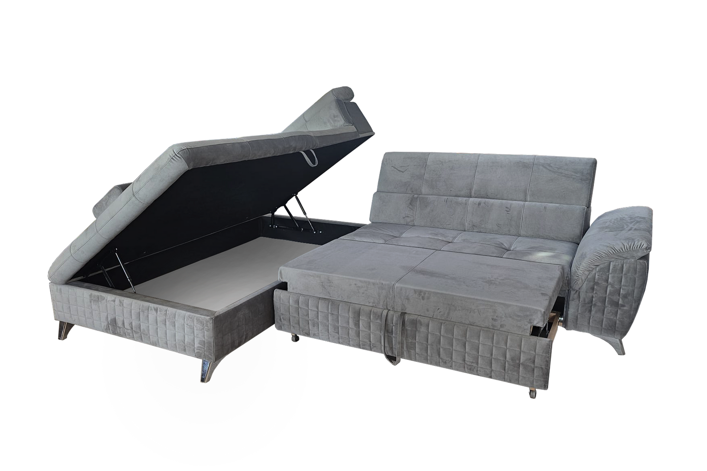 Colțar modular extensibil Kiev cu ladă pentru depozitare - Gallery Image 6