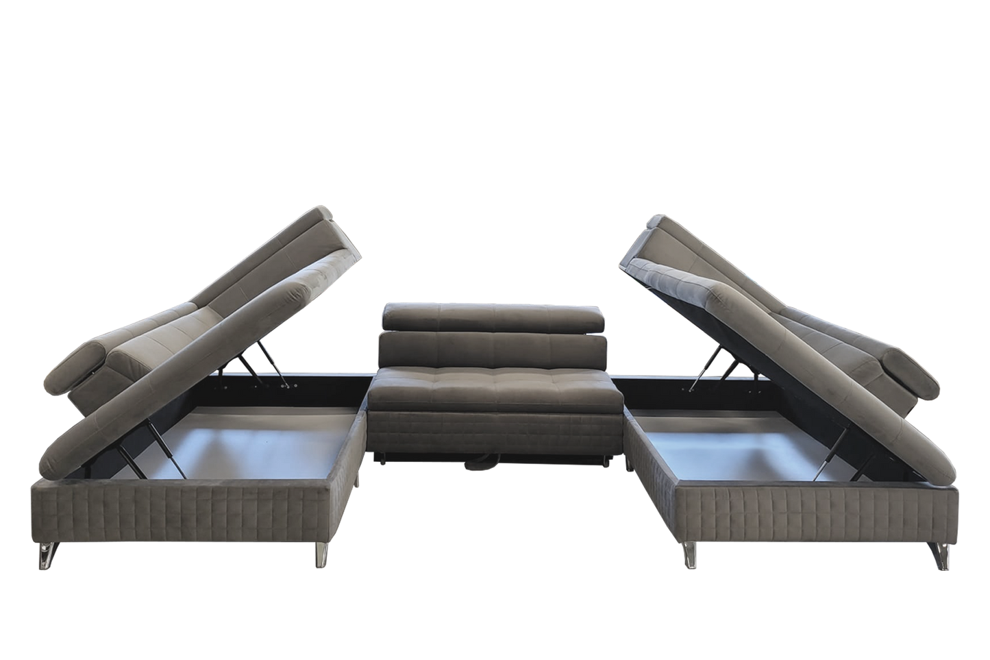 Colțar modular extensibil Kiev U cu ladă pentru depozitare - Gallery Image 3