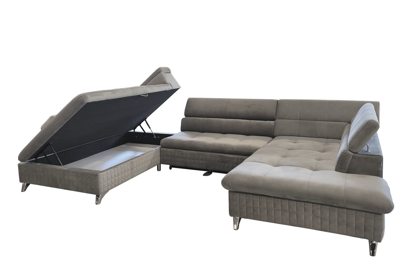 Colțar modular extensibil Kiev U cu ladă pentru depozitare - Gallery Image 4