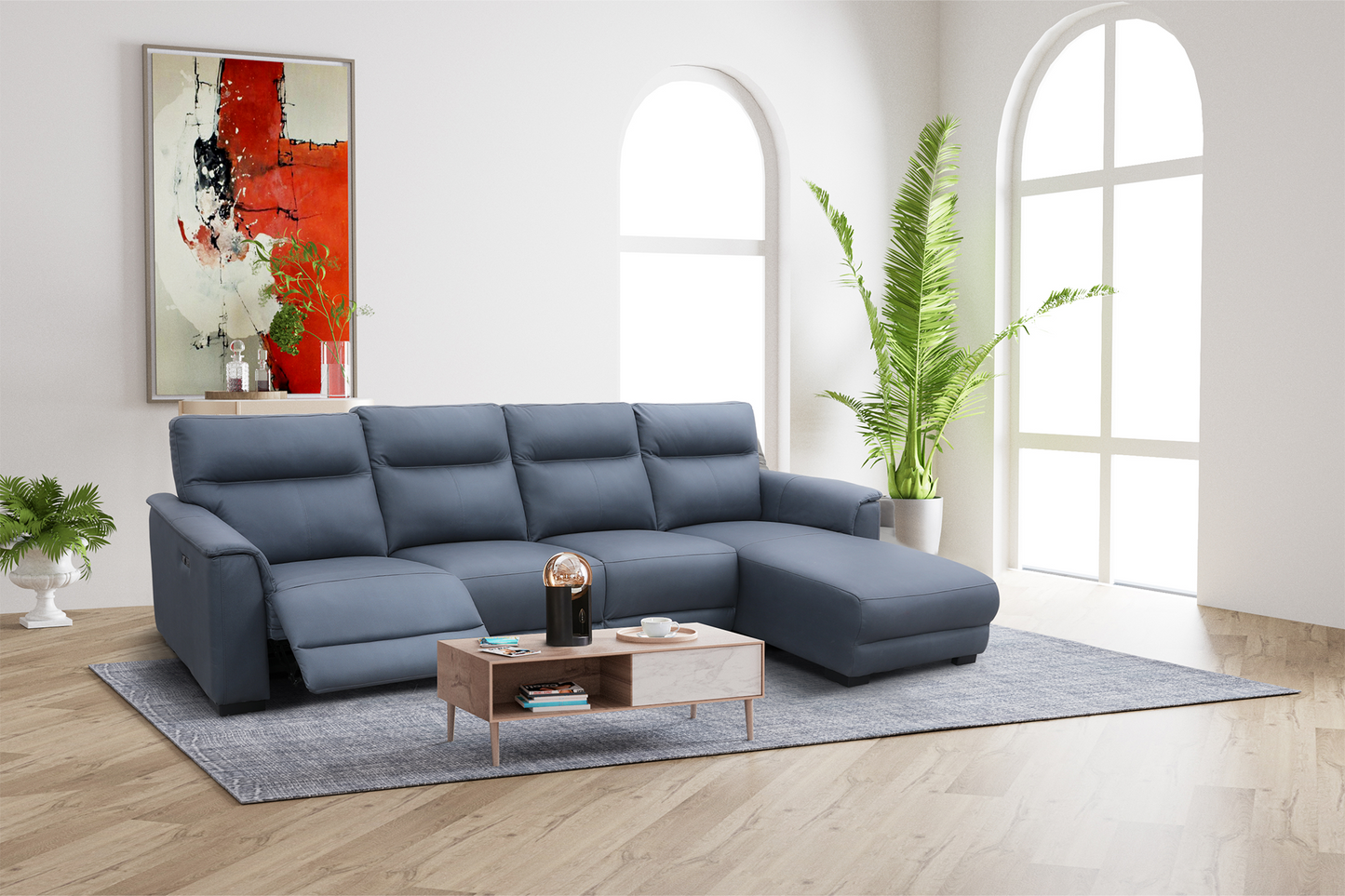 Colțar cu recliner electric Lyon - Gallery Image 1