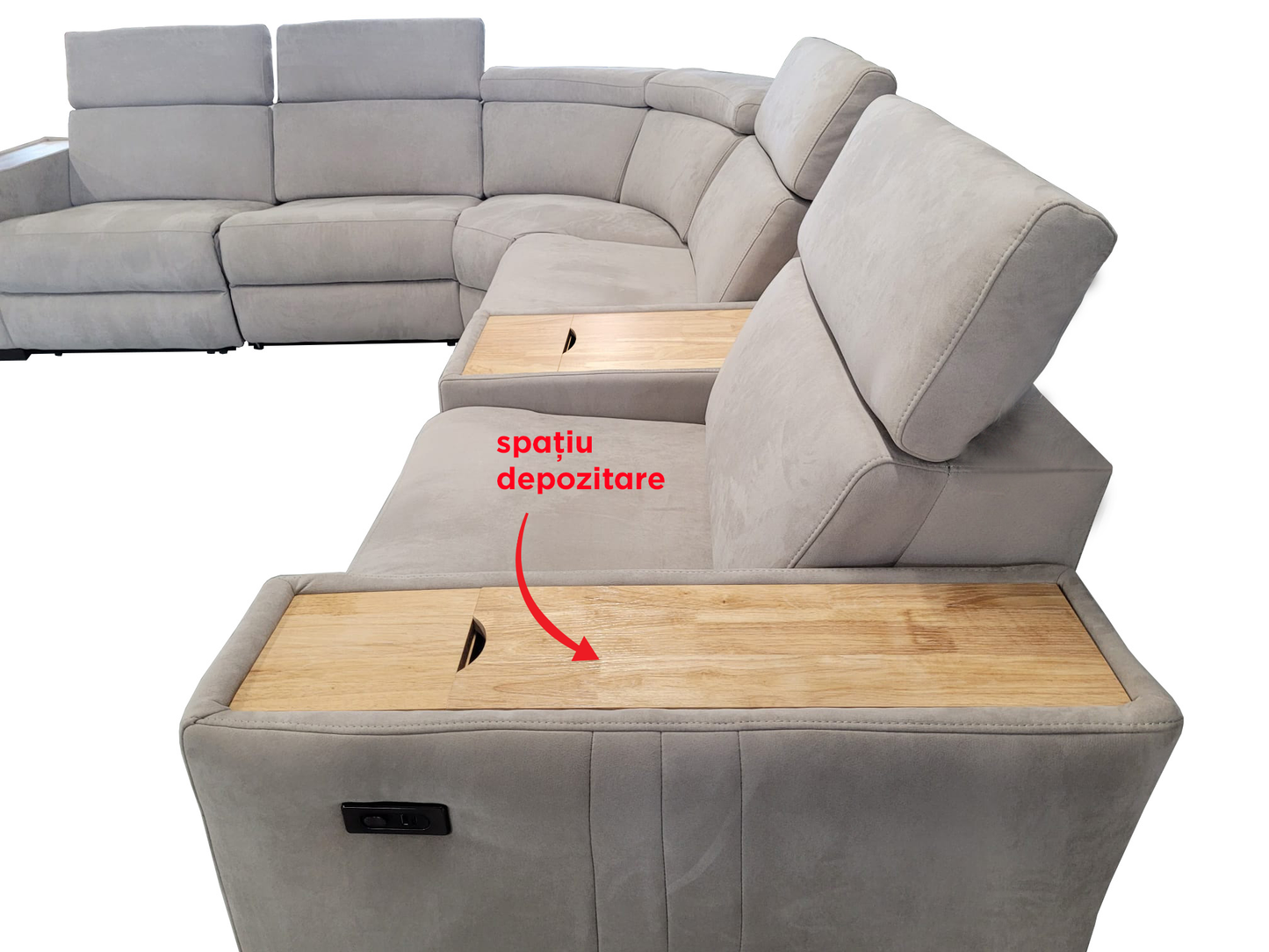 Colțar cu reclinere electrice Prestige Maximus - Gallery Image 4