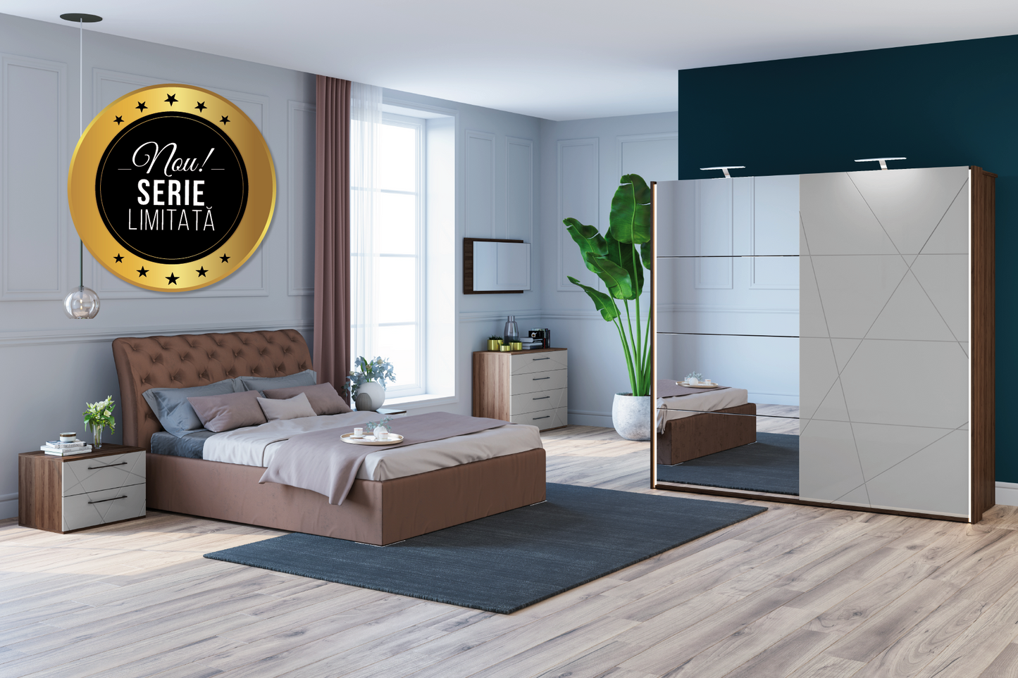 Dormitor City cu pat Lord - Gallery Image 1