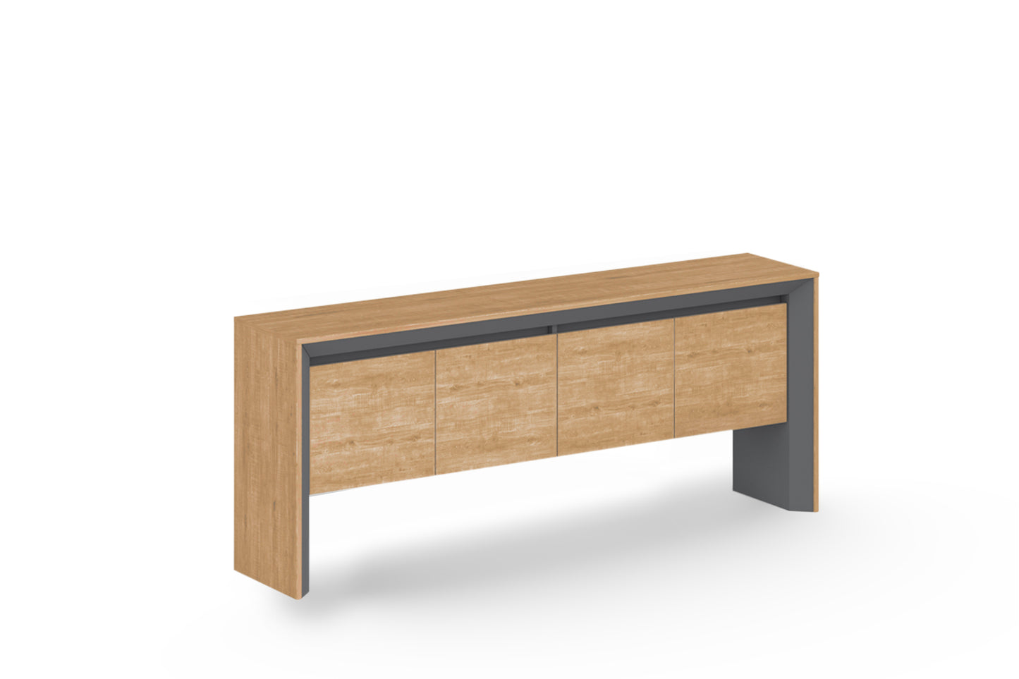 Comodă birou L200 cu uși Exen - Gallery Image 1