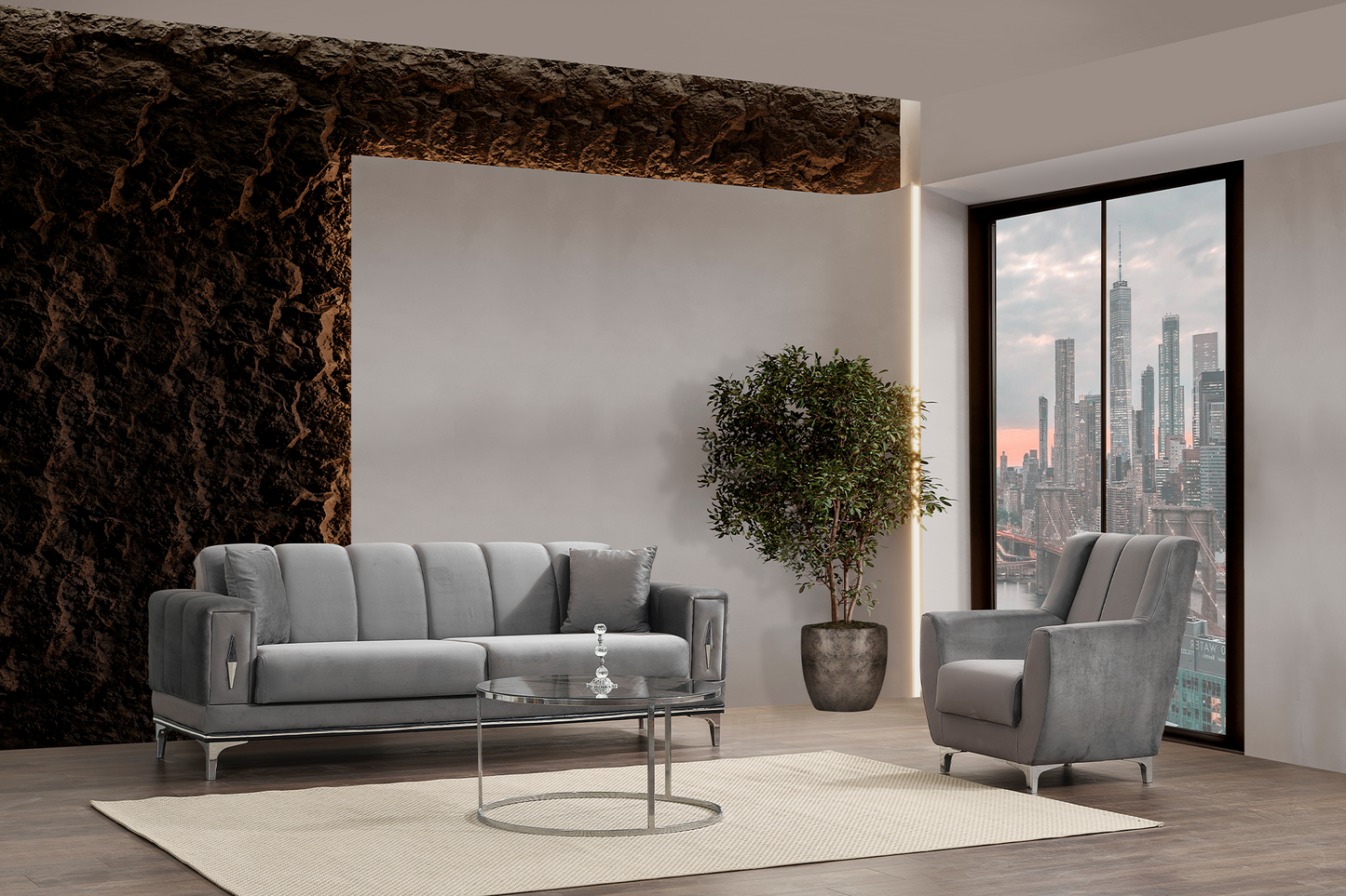 Fotoliu Almond - Gallery Image 1