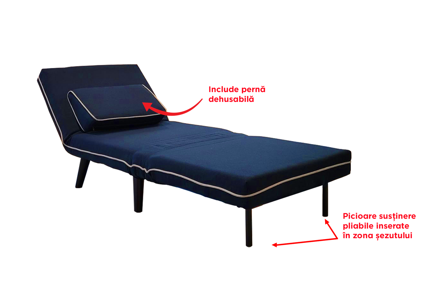 Fotoliu extensibil Bliss - Gallery Image 3