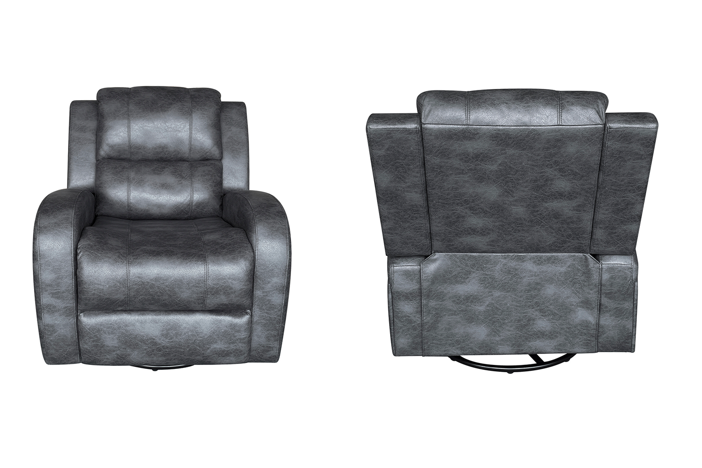 Fotoliu cu recliner Toronto Grey (balansoar, rotativ) - Gallery Image 3