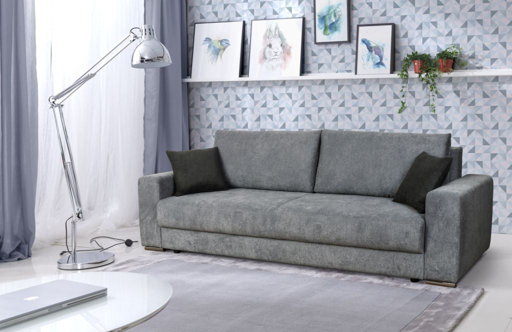 Canapea extensibila Genf cu spatiu de depozitare, 248 x 103 cm