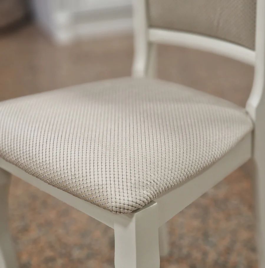 Scaun Milano, cadru lemn, ivory