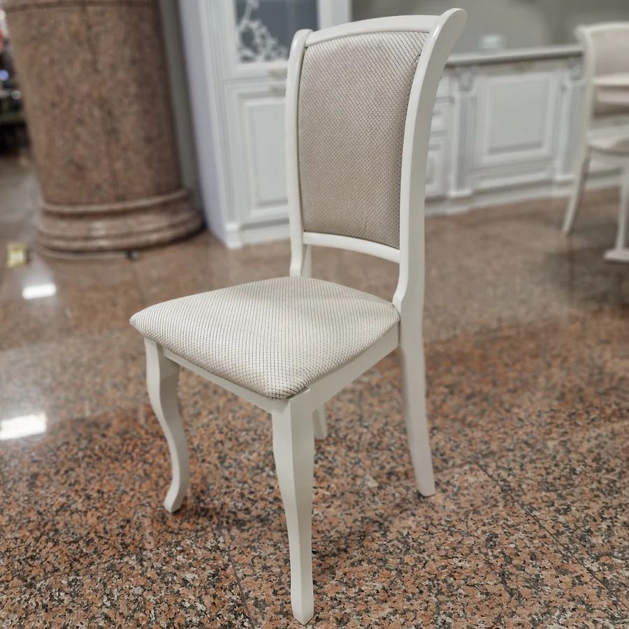 Scaun Milano, cadru lemn, ivory