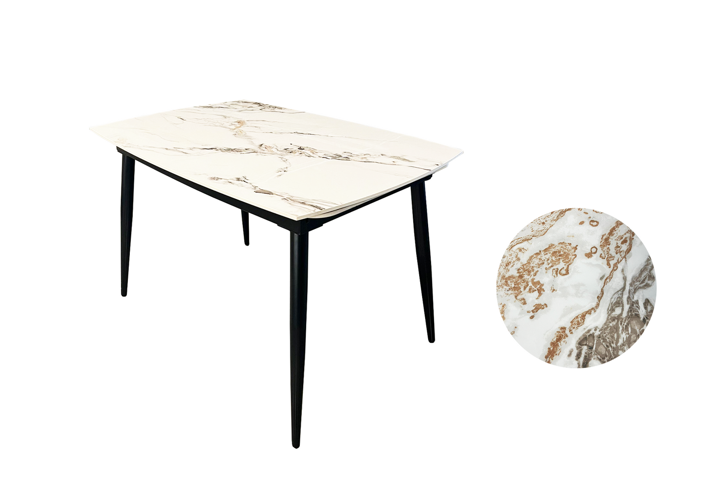 Masă extensibilă Iceberg white ceramic - Gallery Image 2