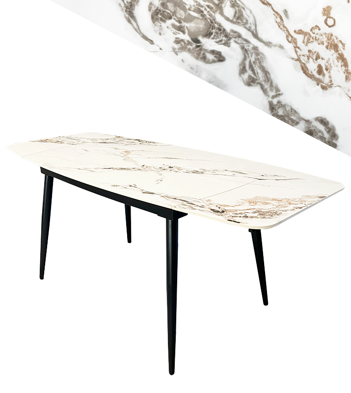 Masa extensibilă Iceberg white ceramic– mobilaslava