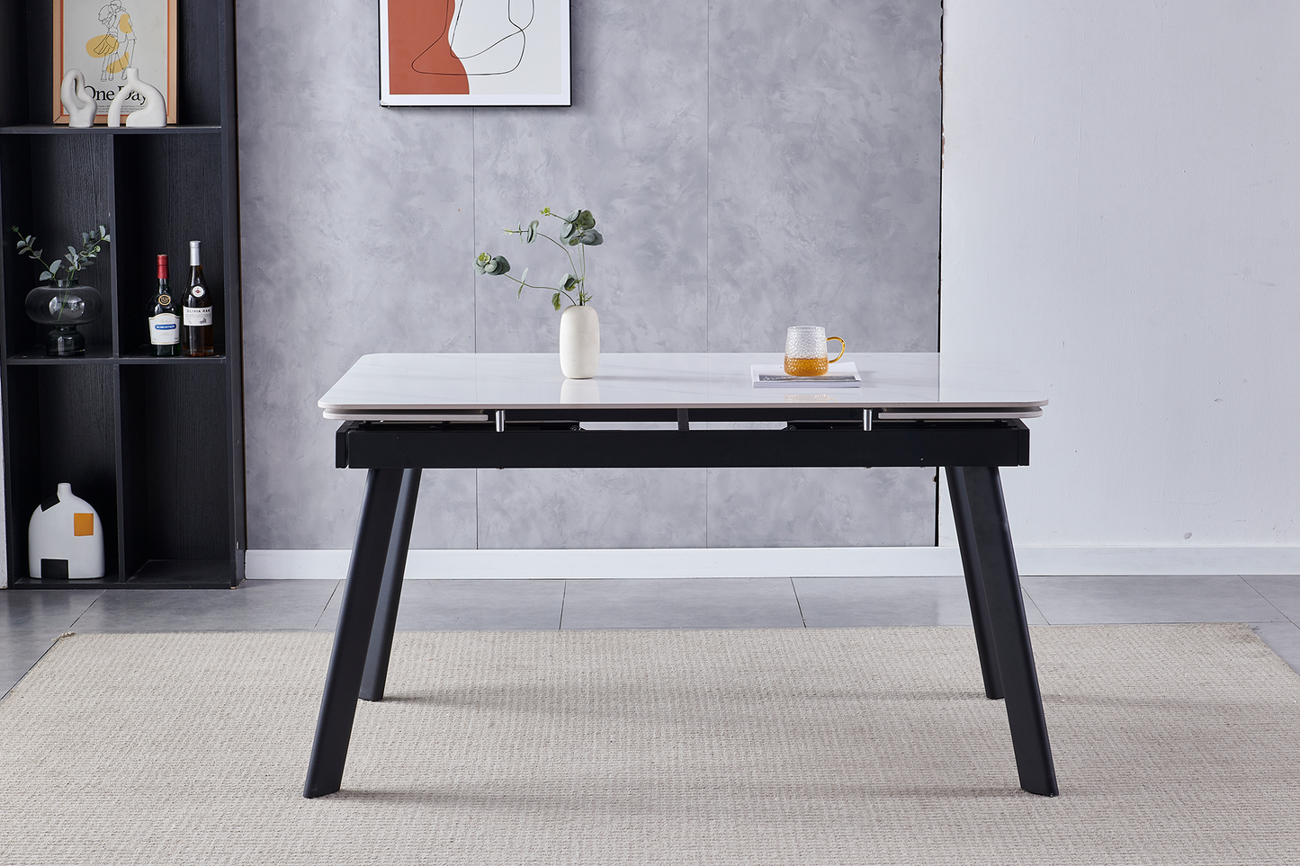 Masă extensibilă Manhattan white ceramic - Gallery Image 4