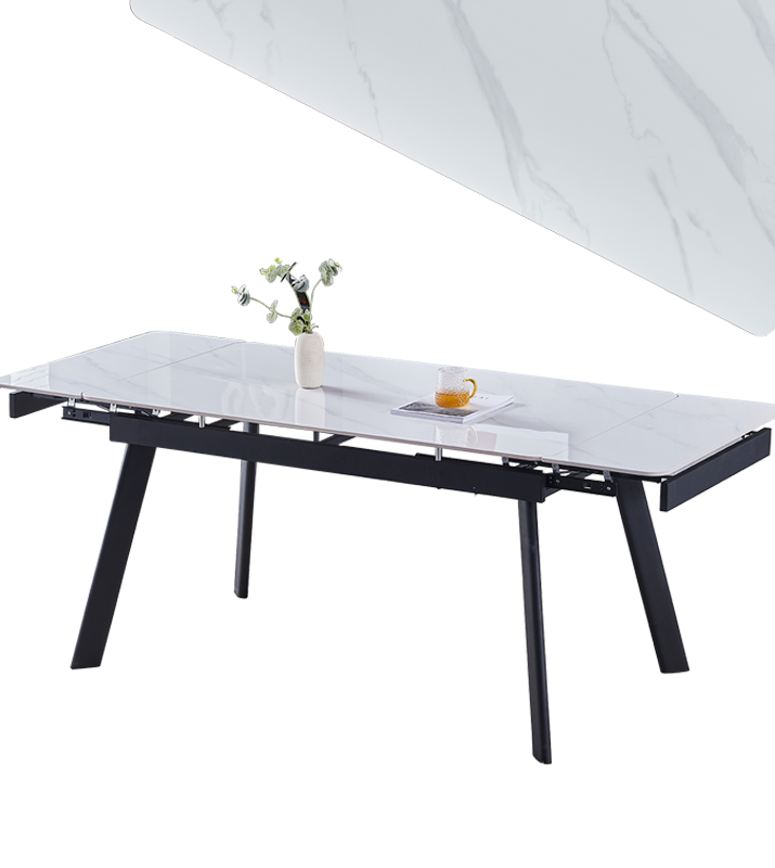 Masă extensibilă Manhattan white ceramic - Main Image