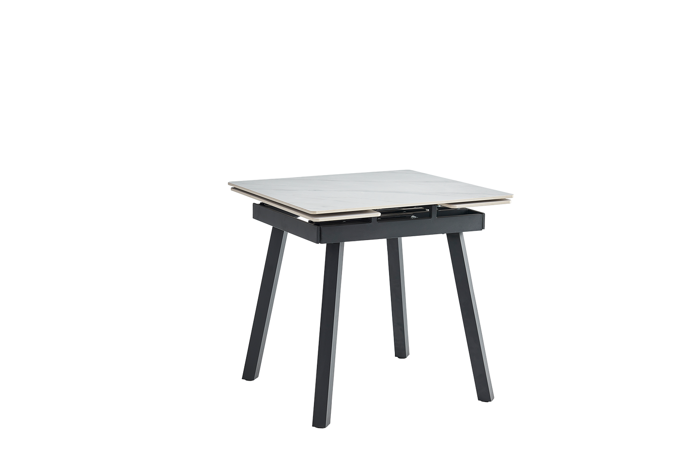 Masă extensibilă Snow white ceramic - Gallery Image 1