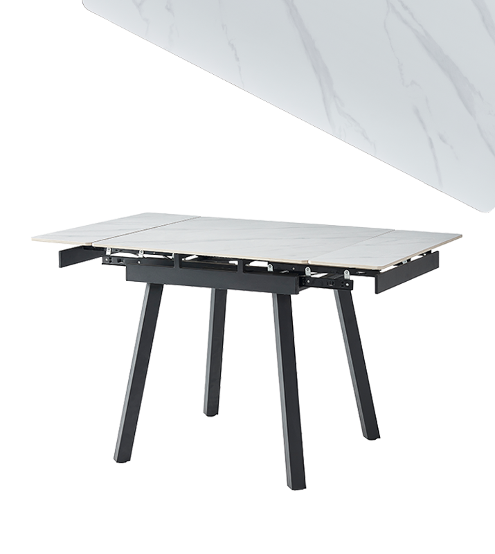 Masă extensibilă Snow white ceramic - Main Image