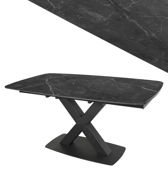 Masă extensibilă X-Wing black ceramic - Main Image