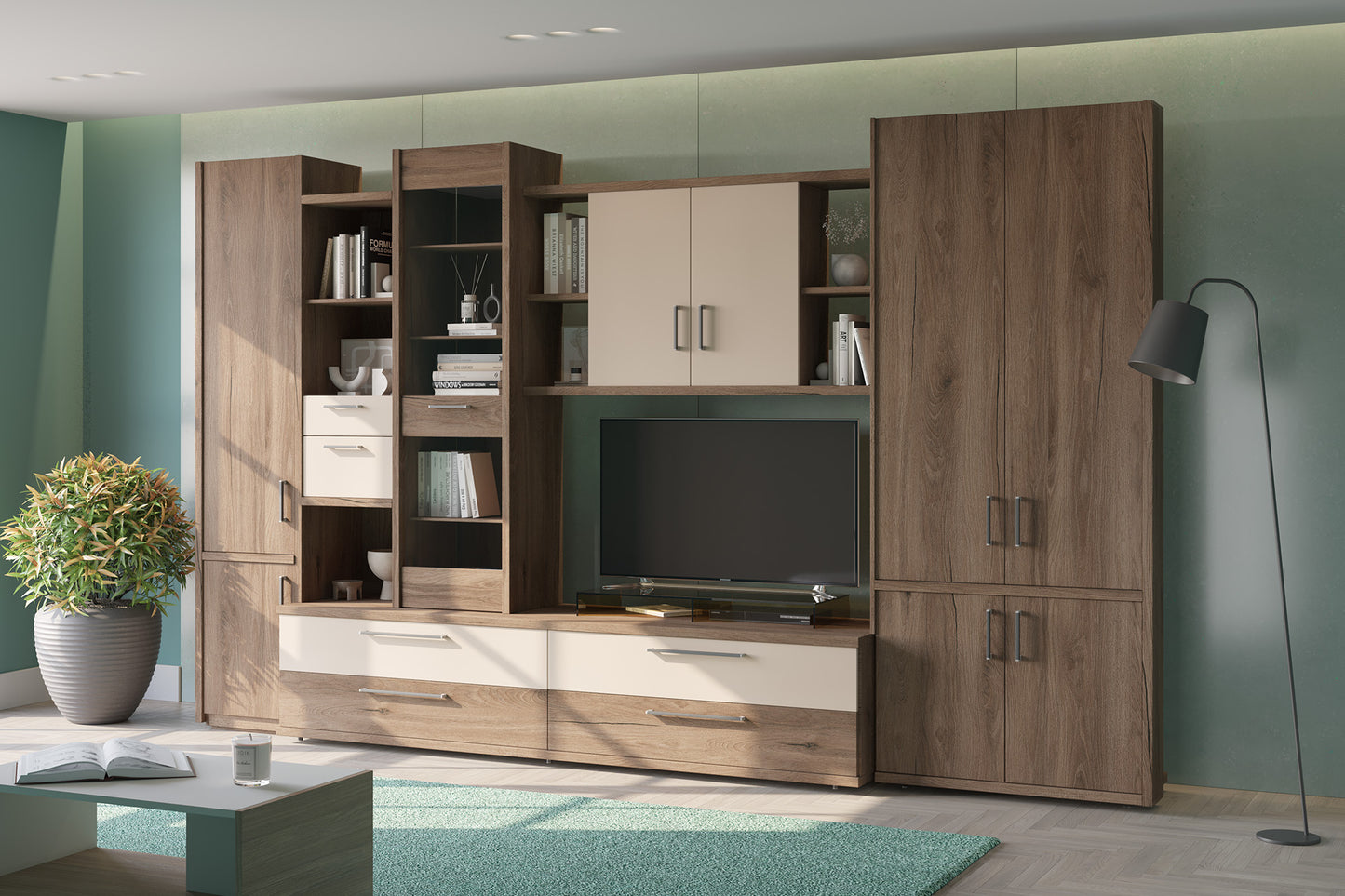 Living Miracco clasic L367 cu etajeră - Gallery Image 1