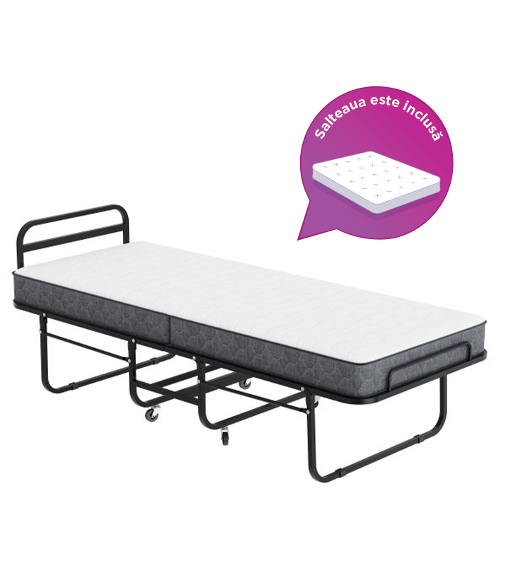 Pat pliabil Alfa cu saltea inclusă - Main Image