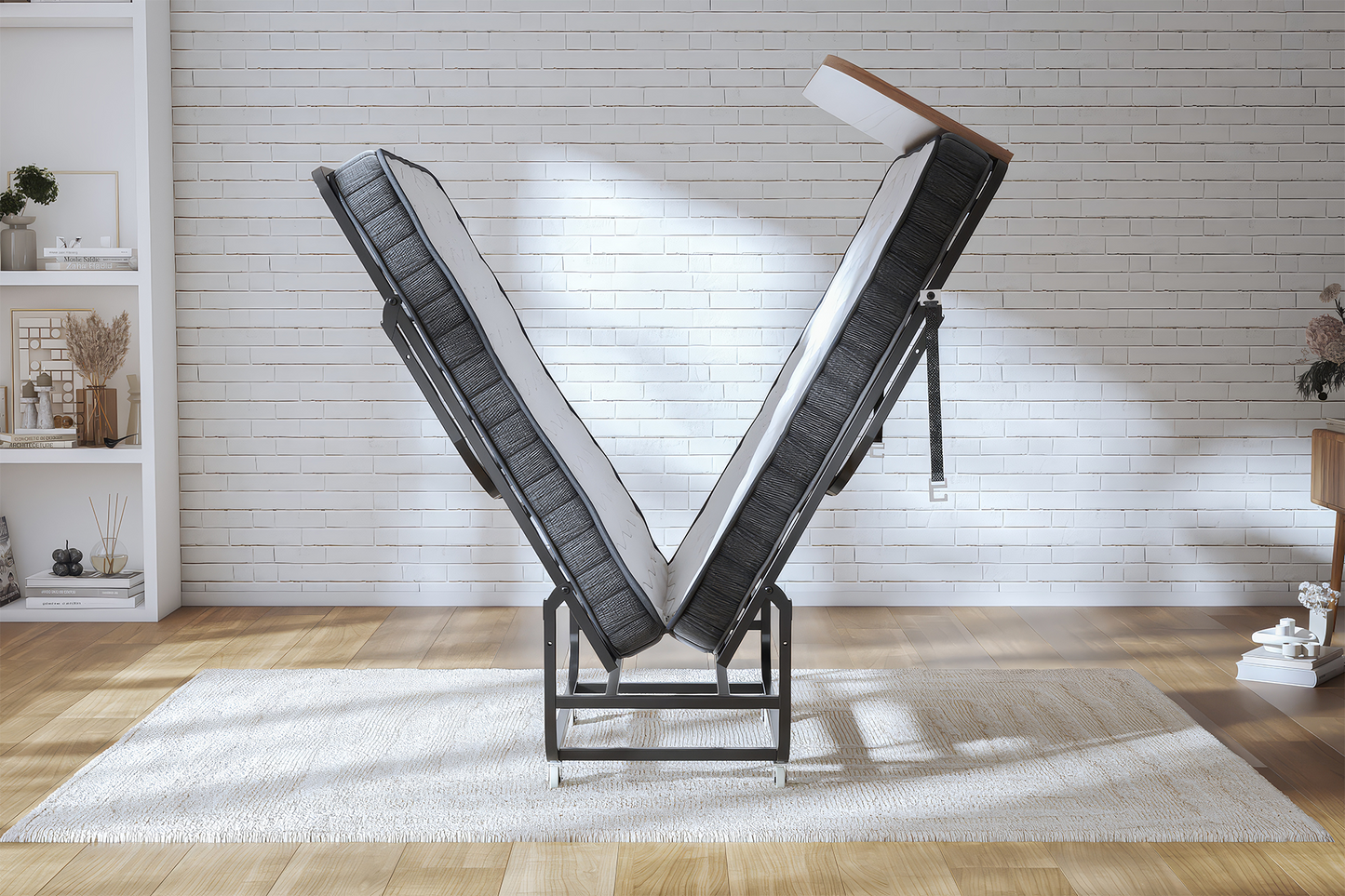 Pat pliabil Alfa cu saltea inclusă - Gallery Image 2