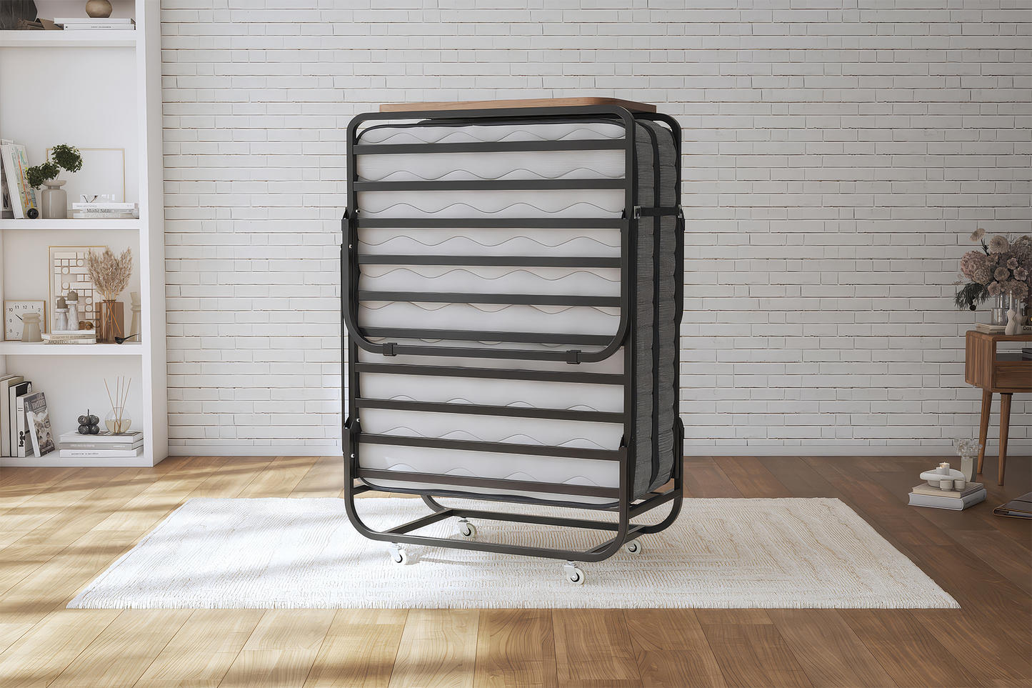 Pat pliabil Alfa cu saltea inclusă - Gallery Image 3