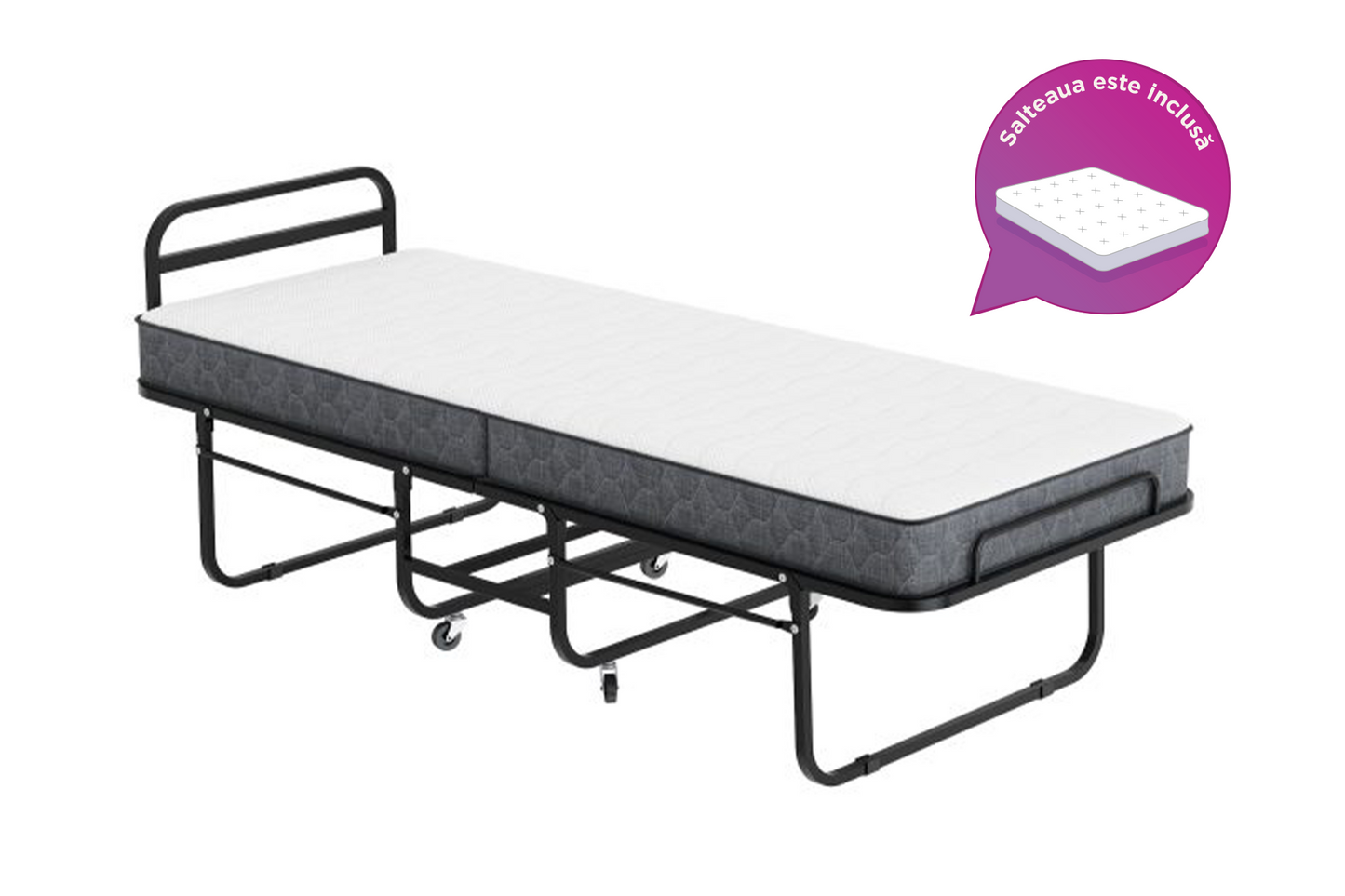 Pat pliabil Alfa cu saltea inclusă - Gallery Image 6