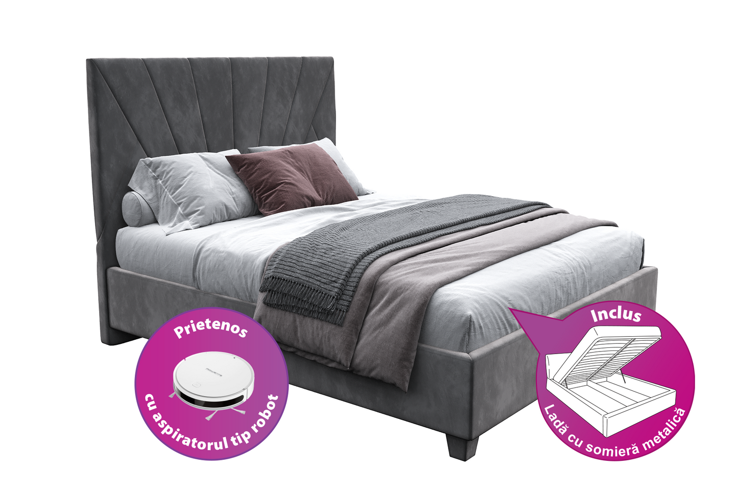 Pat City tapițat integral - Gallery Image 1