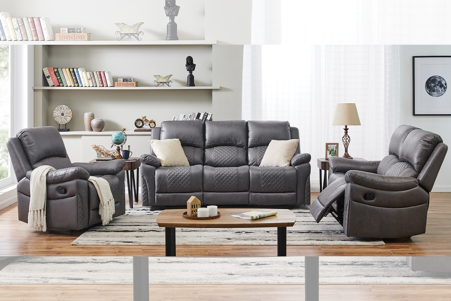 Set 3+2+1 canapele Toledo cu reclinere - Main Image