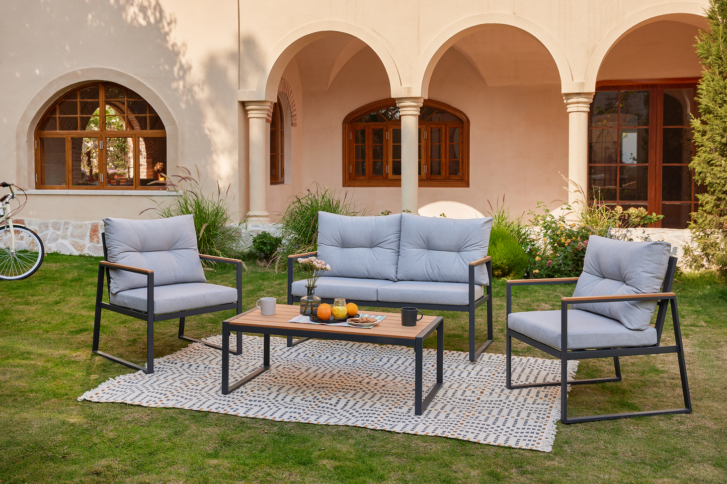 Set mobilier grădină/terasă VALENCIA 4 piese - Main Image