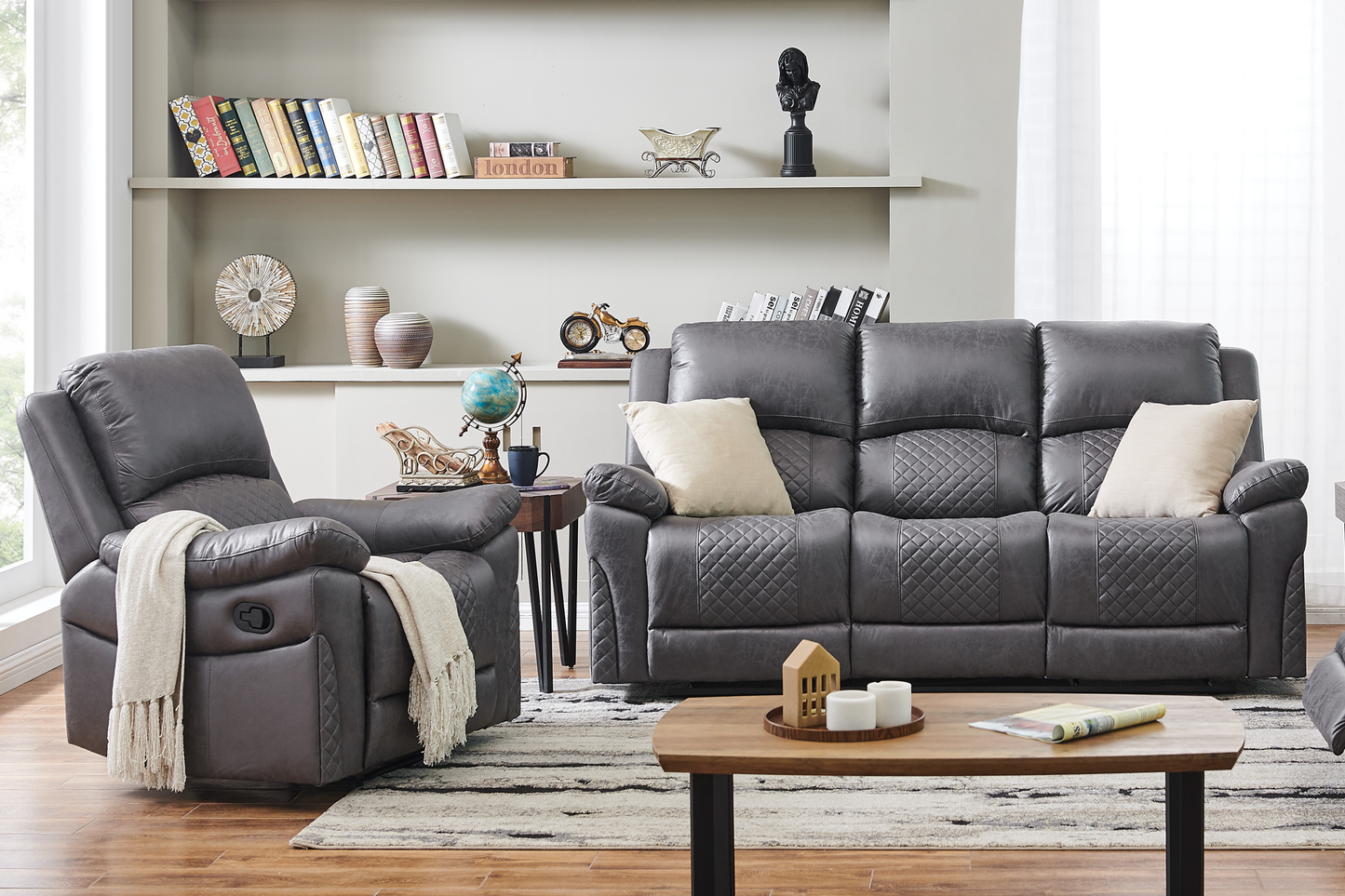 Canapea Toledo 3 locuri cu 2 reclinere - Main Image