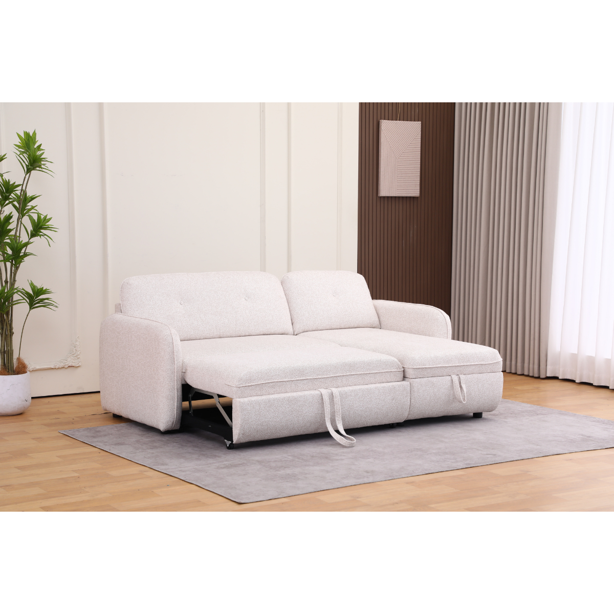 Coltar KF3590A extensibil si reversibil, 212 x 90/150 x 88 cm