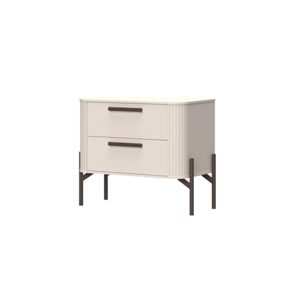 RONDO Noptiera 2 sertare NS2/ RO, 73 x 40 x 61 cm